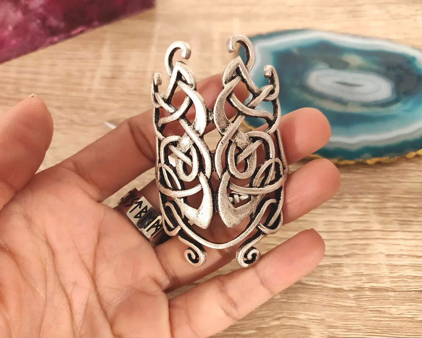 Viking Designed Hairpin Large Celtic Knot Hair Clip Hair Stick For Women - Women Viking Hair Accessories Gift - Lazzy Panda