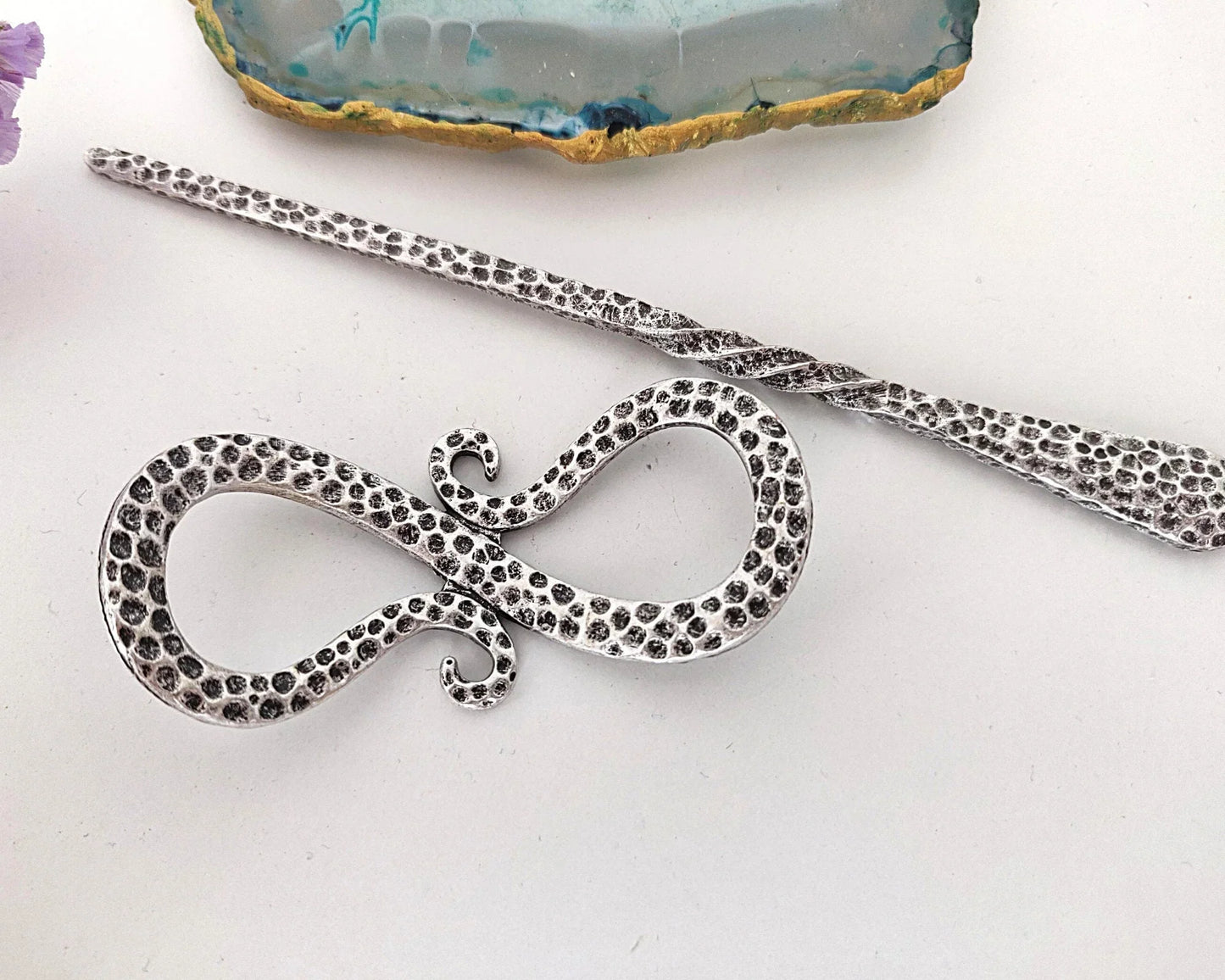 Medieval Viking Women Hairpin Accessories - Infinity Designed Viking Styled Celtic Soulmate Knot Hair Pin For Women - Lazzy Panda