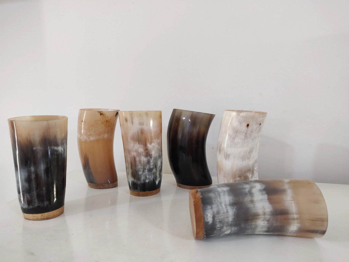 Medieval Real Ox Horn Cup Mug - Rustic Viking Drinking Beer Mug Cup Personalization option - Horn Cup Wedding Viking Gift - Lazzy Panda