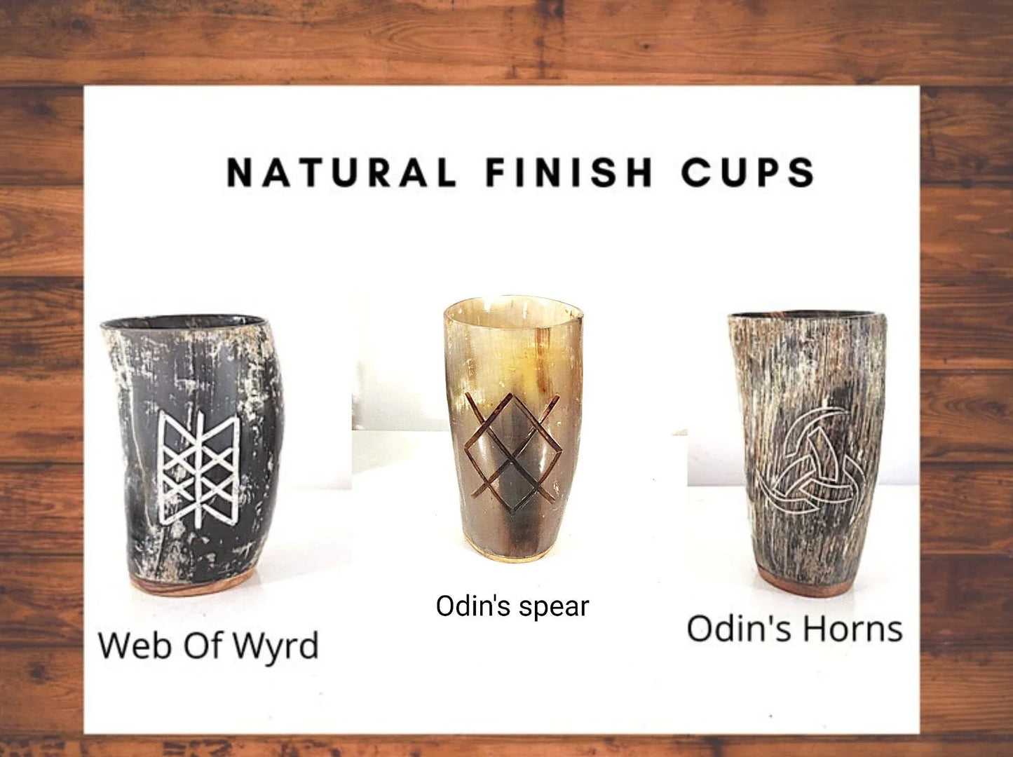 Ox Horn Mug - Medieval Horn Cups, Viking Mug Beer Cups Ale Beer Wine Tankard Size 5-6" - Lazzy Panda