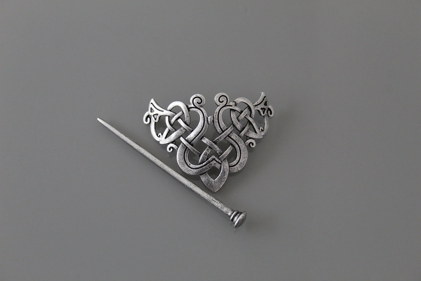 Norse Viking Hairpin Clip For Women - Barrette Celtic Knot Wicca Hairclip Pin Stick For Women - Lazzy Panda