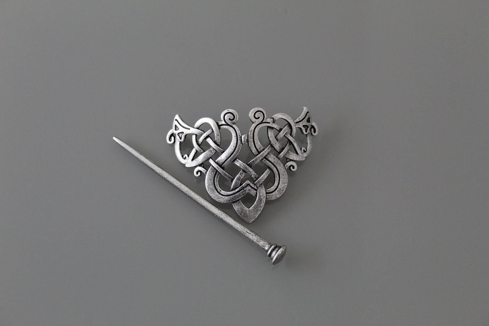 Norse Viking Hairpin Clip For Women - Barrette Celtic Knot Wicca Hairclip Pin Stick For Women - Lazzy Panda