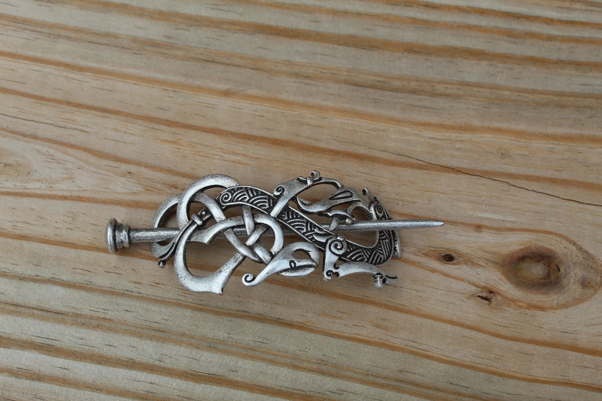 Norse Viking Hairpin Clip - Viking Designed Hairpin For Women - Medieval Cosplay Hair Accessories Pin Clip For Women And Girls - Lazzy Panda