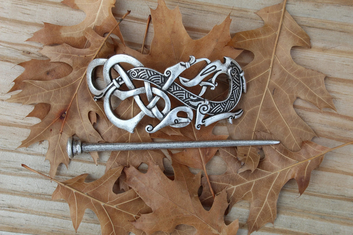 Norse Viking Hairpin Clip - Viking Designed Hairpin For Women - Medieval Cosplay Hair Accessories Pin Clip For Women And Girls - Lazzy Panda