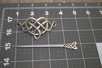 Soulmate Celtic Viking Hairpin Clip - Viking Designed Hairpin For Women - Medieval Cosplay Hair Accessories Pin Clip For Women And Girls - Lazzy Panda
