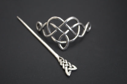 Soulmate Celtic Viking Hairpin Clip - Viking Designed Hairpin For Women - Medieval Cosplay Hair Accessories Pin Clip For Women And Girls