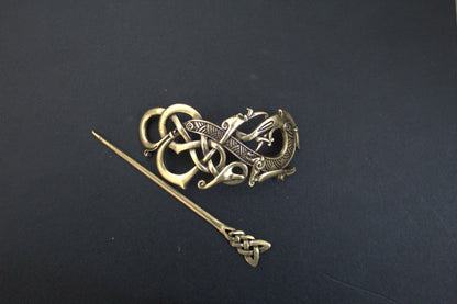 Norse Viking Hairpin Clip - Viking Designed Hairpin For Women -  Medieval Cosplay Hair Accessories Pin Clip For Women And Girls