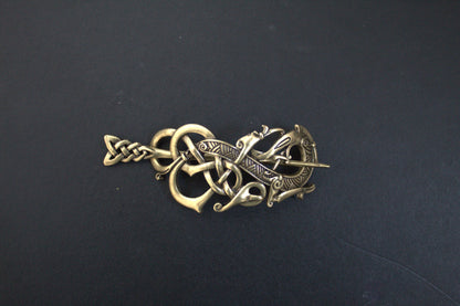 Norse Viking Hairpin Clip - Viking Designed Hairpin For Women -  Medieval Cosplay Hair Accessories Pin Clip For Women And Girls