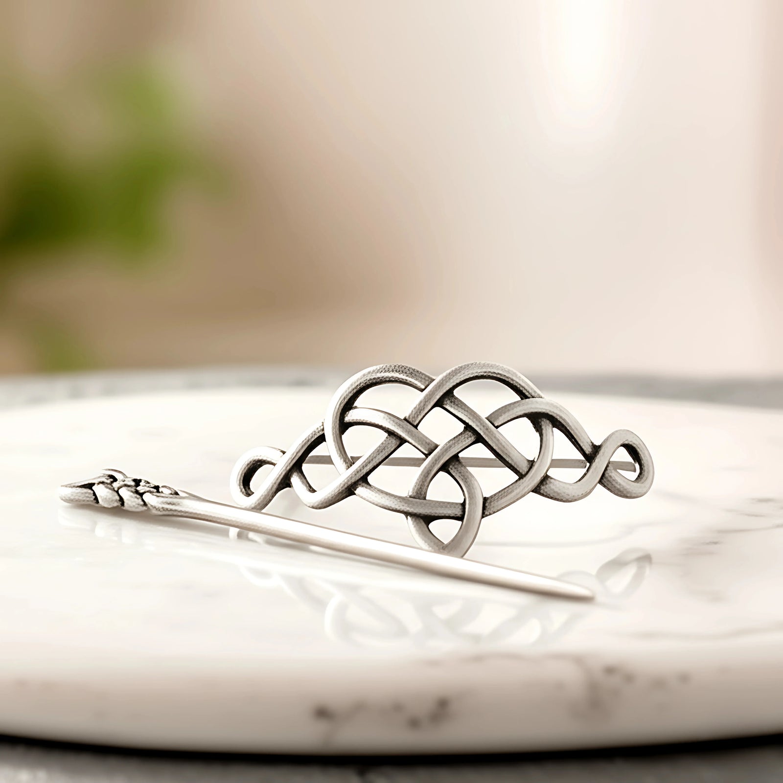 Soulmate Celtic Viking Hairpin Clip - Viking Designed Hairpin For Women - Medieval Cosplay Hair Accessories Pin Clip For Women And Girls - Lazzy Panda