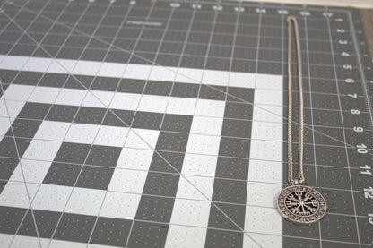 Viking Valhalla Pendant Necklace For Women Vegvisir Rune Circle Necklace With Chain - Viking Necklace For Women And Girls - Lazzy Panda