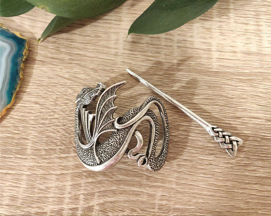 Viking Hair Pin Clip For Women - Dragon Made Stick Cosplay Roleplay Women Hair Accessories Medieval Cosplay Gift