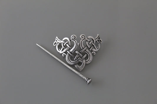 Norse Viking Hairpin Clip For Women - Barrette Celtic Knot Wicca Hairclip Pin Stick For Women